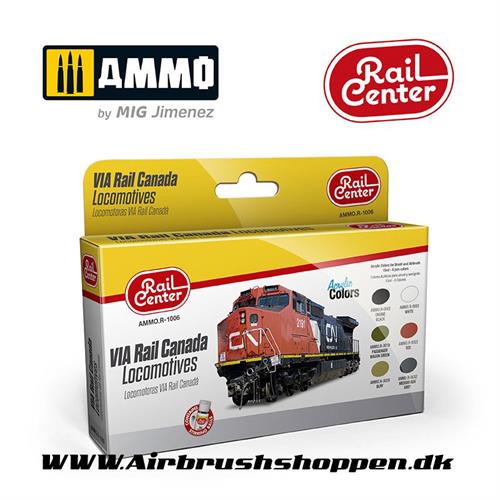 AMMO.R-1006 Via Rail Canada Locomotives - 6 x 15 ml 